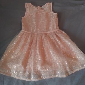 Rose Gold Shimmer Toddler Dress
